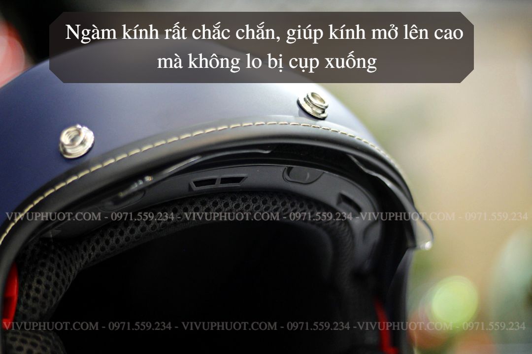 Mũ 3/4 Sunda 388 Xanh Mực