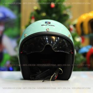 Mũ 3/4 Sunda 388 Xanh Ngọc