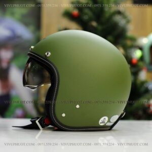 Mũ 3/4 Sunda 388 Xanh Rêu