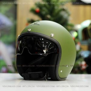 Mũ 3/4 Sunda 388 Xanh Rêu