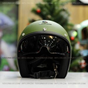 Mũ 3/4 Sunda 388 Xanh Rêu