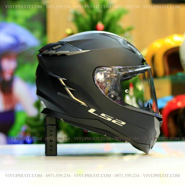 Mũ Fullface LS2 FF327 Challenger Đen Nhám