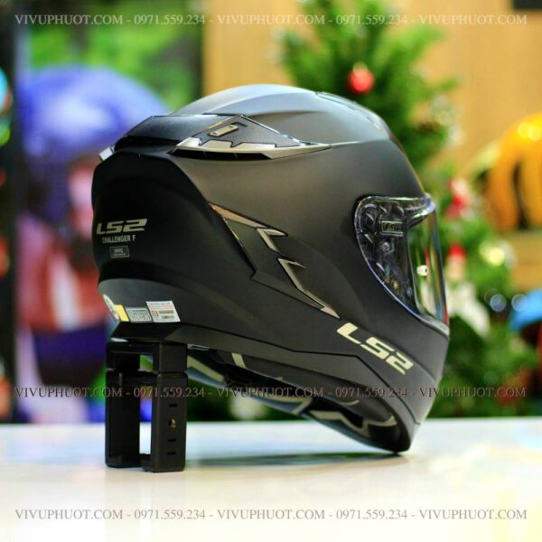 Mũ Fullface LS2 FF327 Challenger Đen Nhám