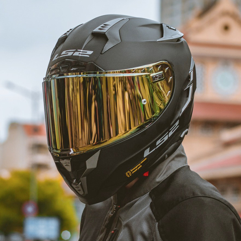 Mũ Fullface LS2 FF327 Challenger Đen Nhám