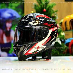 Mũ Fullface LS2 FF327 Challenger GP Đen Đỏ