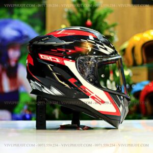 Mũ Fullface LS2 FF327 Challenger GP Đen Đỏ