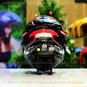 Mũ Fullface LS2 FF327 Challenger GP Đen Đỏ