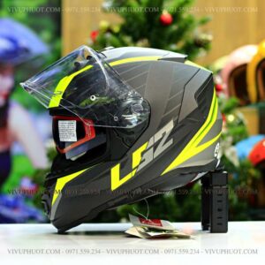 Mũ Fullface LS2 FF800 Storm Đen Xanh Dạ Quang