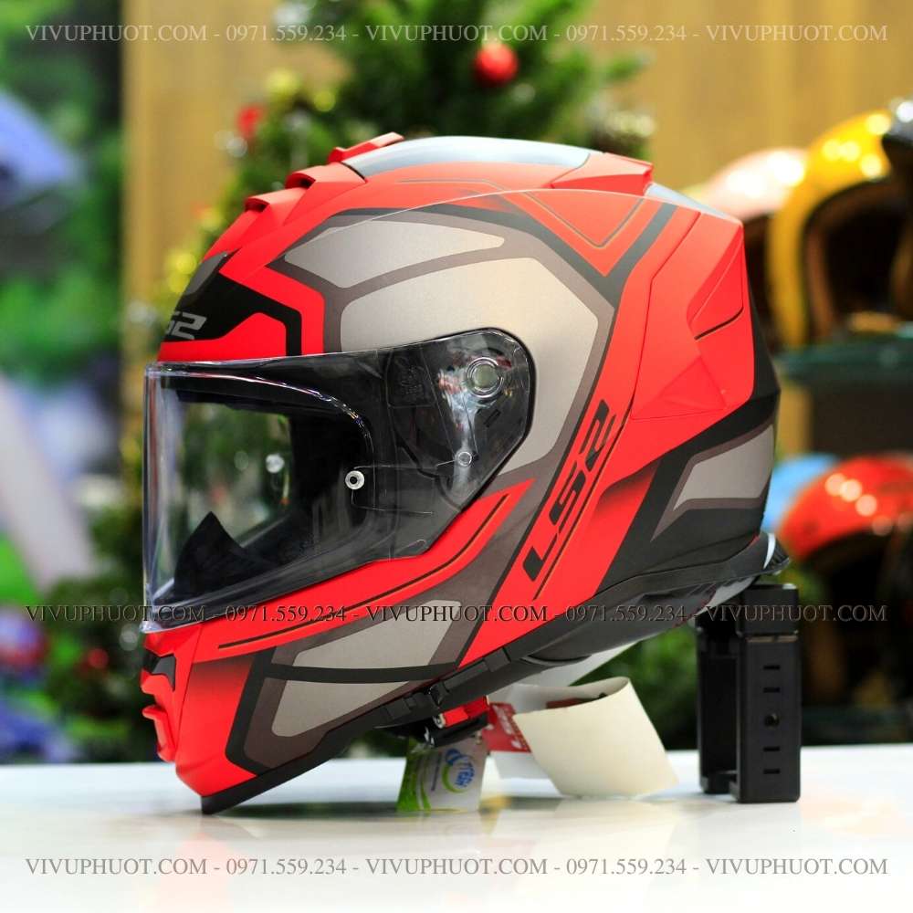 mu-bao-hiem-fullface-ls2-ff800-storm-do-xam-21 Mũ Fullface LS2 FF800 Storm Đỏ Xám