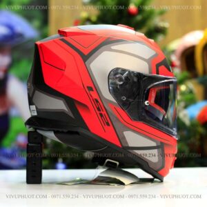 Mũ Fullface LS2 FF800 Storm Đỏ Xám