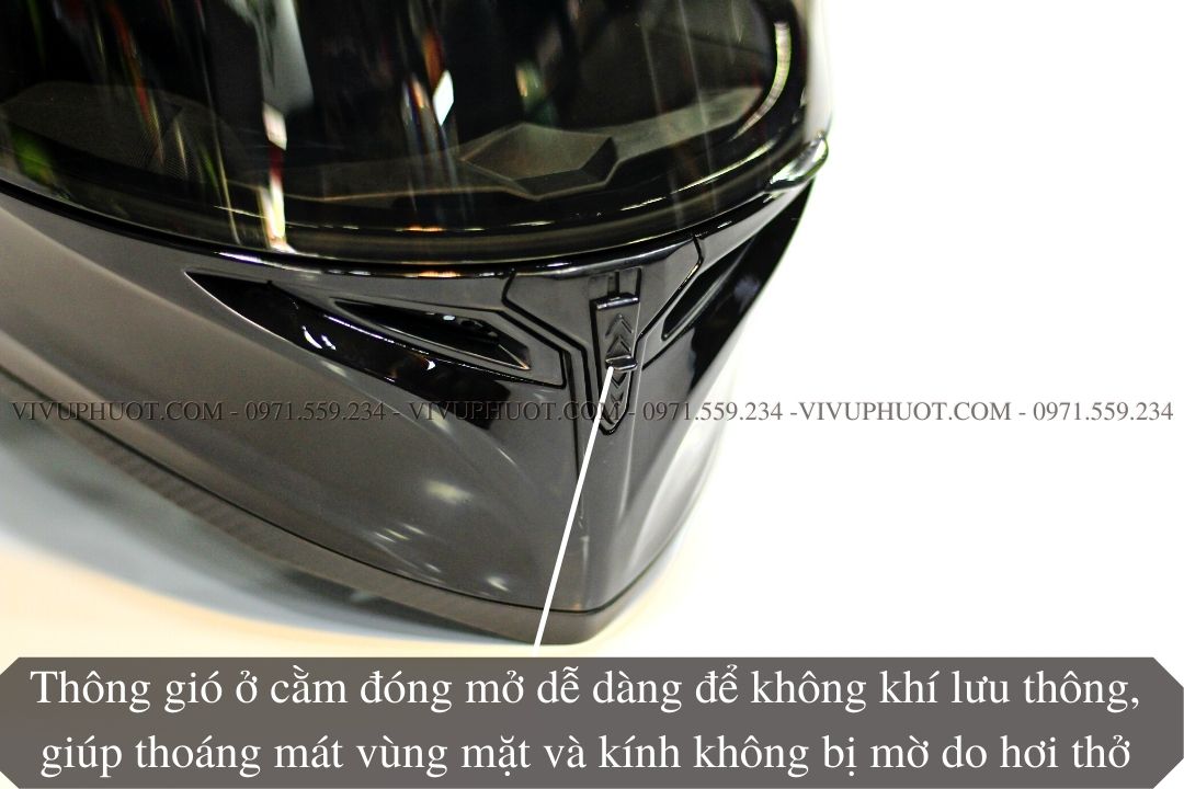 Mũ Fullface Royal M138B Đen Bóng