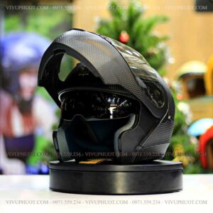 Mũ Fullface Royal M179 Lật Cằm Vân Carbon