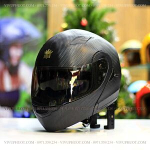 Mũ Fullface Royal M179 Lật Cằm Vân Carbon