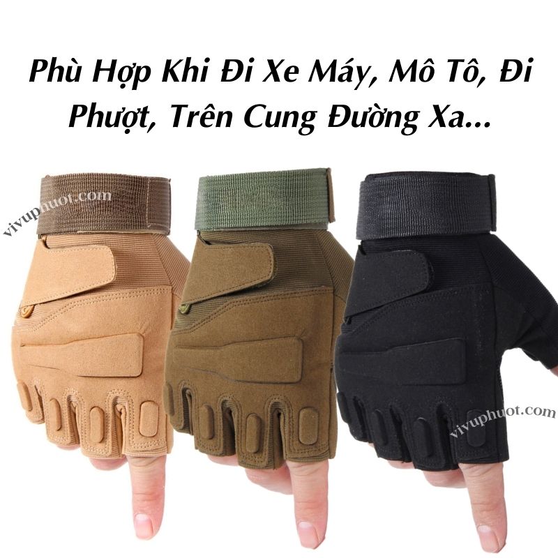 Găng Tay Hở Ngón BlackHawk