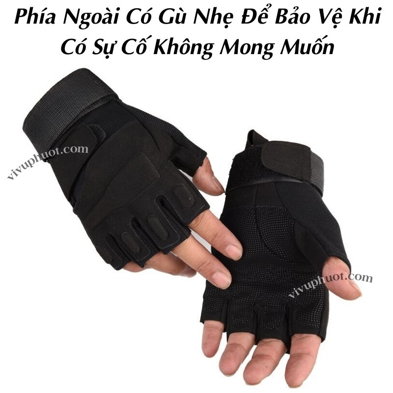 Găng Tay Hở Ngón BlackHawk