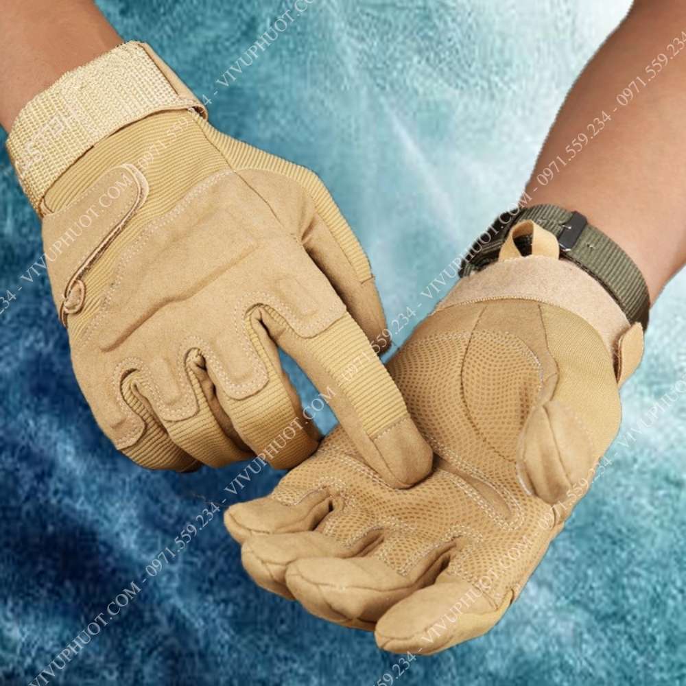 Găng Tay BlackHawk Dài Ngón Vàng