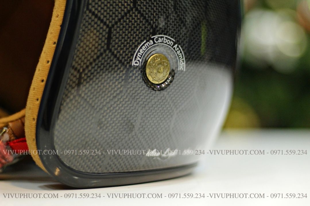 Mũ 3/4 Bulldog Heli Carbon Medusa