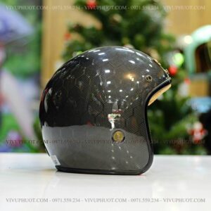 Mũ 3/4 Bulldog Heli Carbon Medusa