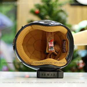 Mũ 3/4 Bulldog Heli Carbon Medusa