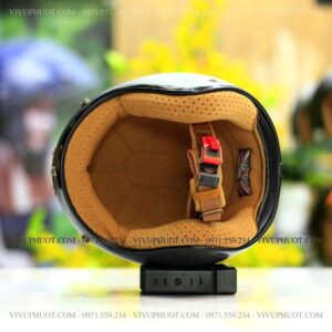 Mũ 3/4 Bulldog Heli Carbon Rubik