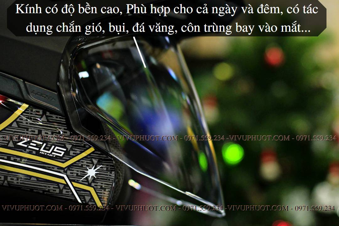 Mũ 3/4 Zeus 613B Samurai Đỏ Bóng