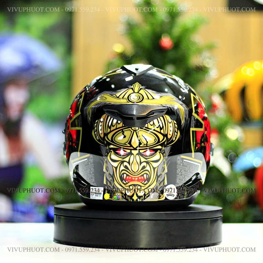 mu-bao-hiem-3-4-zeus-613b-samurai-den-27 Mũ 3/4 Zeus 613B Samurai Đỏ Bóng