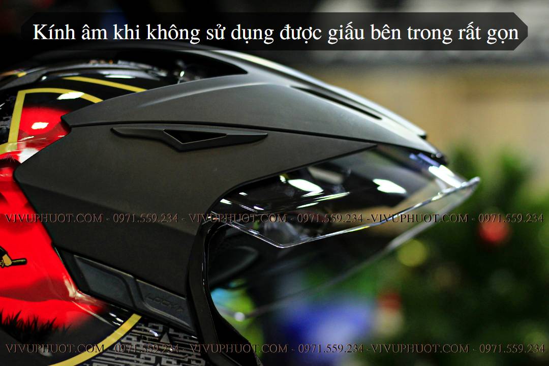 Mũ 3/4 Zeus 613B Samurai Đỏ Bóng
