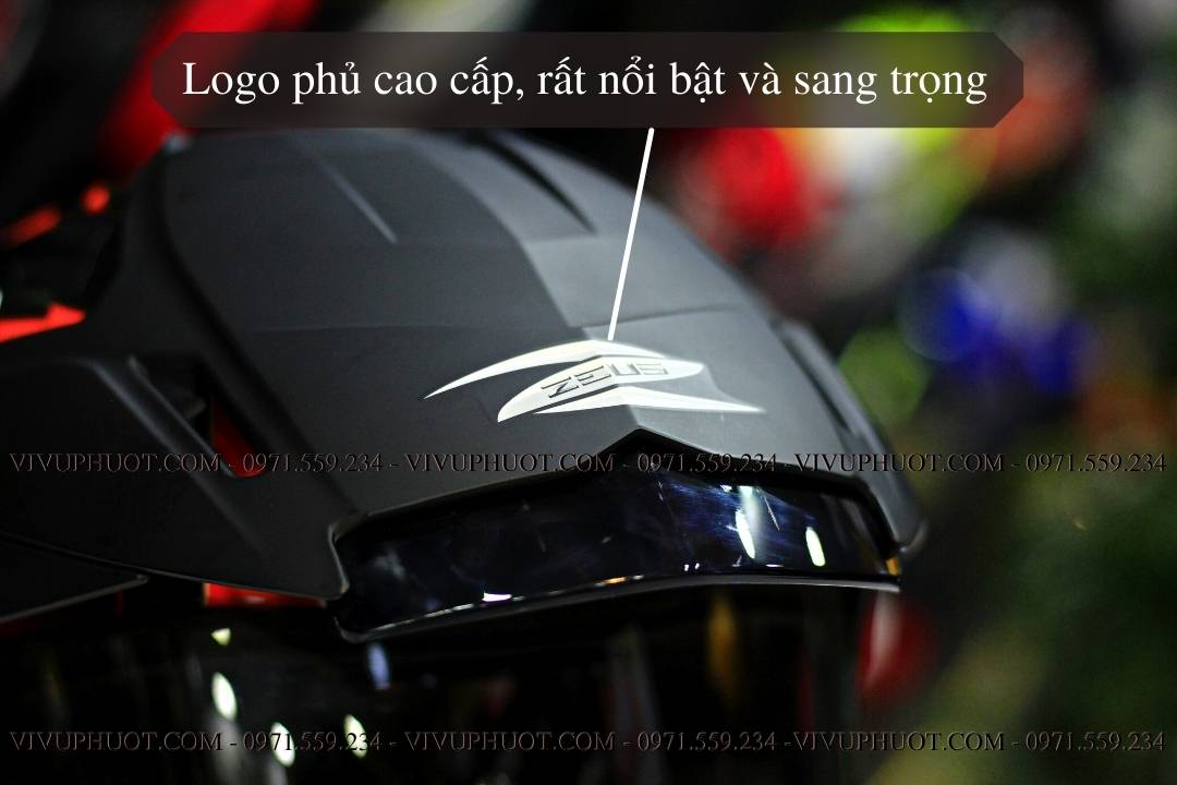 Mũ 3/4 Zeus 613B Samurai Trắng Cam