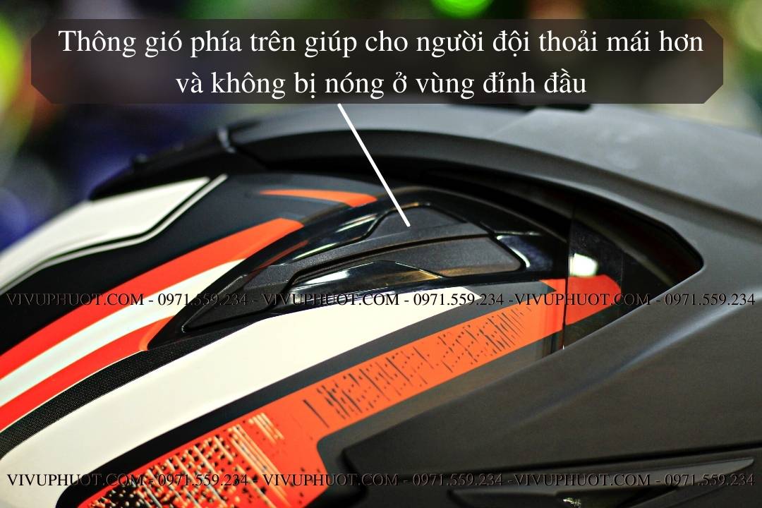 Mũ 3/4 Zeus 613B Samurai Trắng Cam
