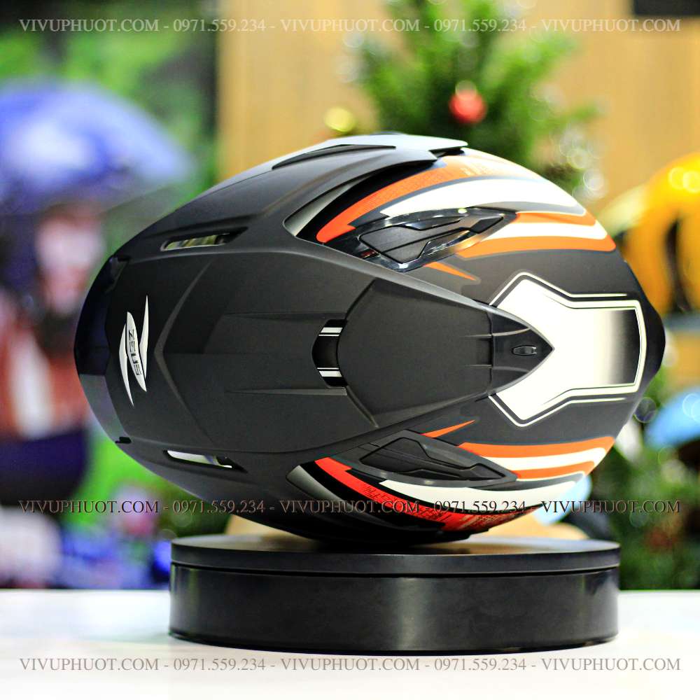 mu-bao-hiem-3-4-zeus-613b-trang-cam-35 Mũ 3/4 Zeus 613B Samurai Trắng Cam