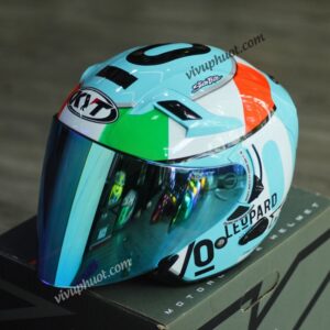 Mũ 3/4 KYT Venom 008 Leopard