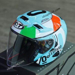 Mũ 3/4 KYT Venom 008 Leopard