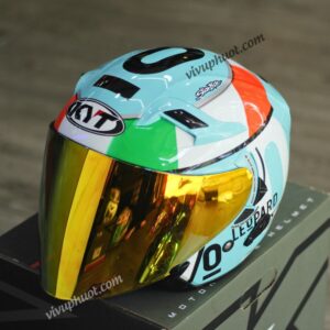 Mũ 3/4 KYT Venom 008 Leopard