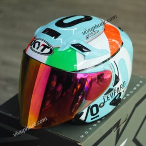 Mũ 3/4 KYT Venom 008 Leopard