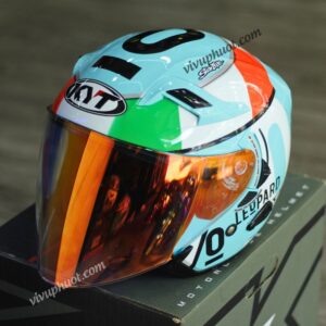 Mũ 3/4 KYT Venom 008 Leopard