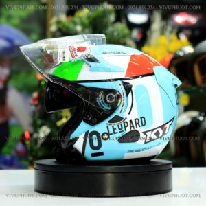 Nón 3/4 KYT Venom Leopard