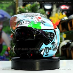 Nón 3/4 KYT Venom Leopard