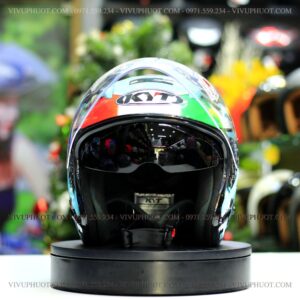 Nón 3/4 KYT Venom Leopard