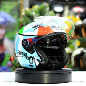 Nón 3/4 KYT Venom Leopard