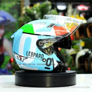 Nón 3/4 KYT Venom Leopard