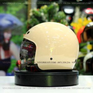 Mũ 3/4 Royal M139 Trắng Sữa
