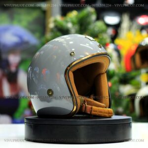 Mũ 3/4 Royal M20 Xám Xi Măng