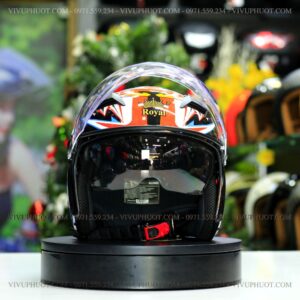 Mũ 3/4 Royal M268 2 Kính Basani