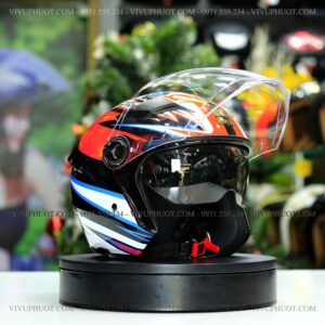 Mũ 3/4 Royal M268 2 Kính Basani