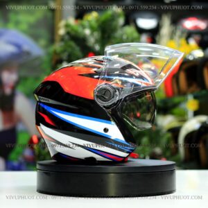 Mũ 3/4 Royal M268 2 Kính Basani