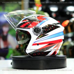 Mũ 3/4 Royal M268 2 Kính Dragon Boy