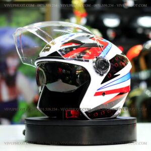 Mũ 3/4 Royal M268 2 Kính Dragon Boy