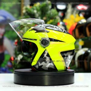 Mũ 3/4 Royal M268 2 Kính Garo