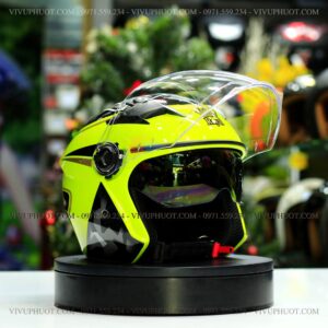 Mũ 3/4 Royal M268 2 Kính Garo