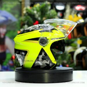 Mũ 3/4 Royal M268 2 Kính Garo